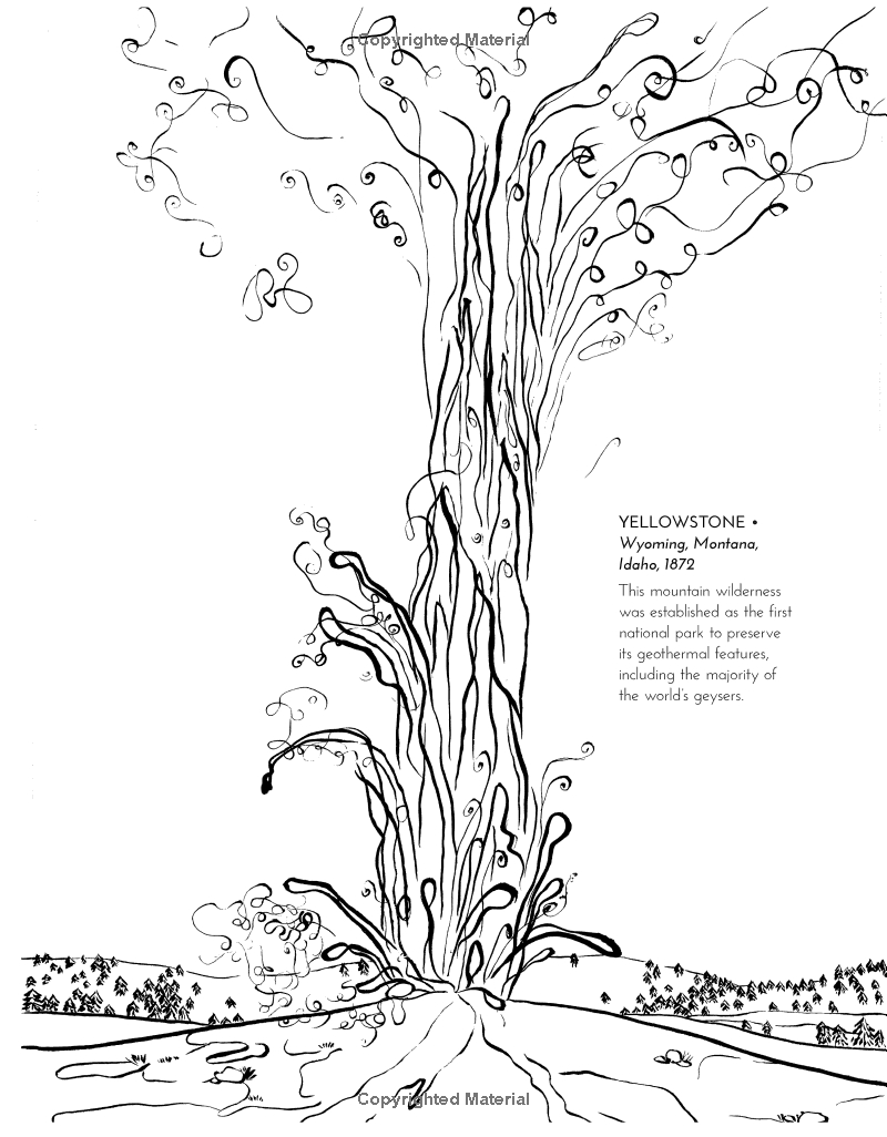 National Parks Coloring Book