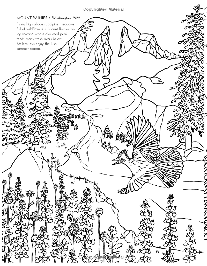 National Parks Coloring Book