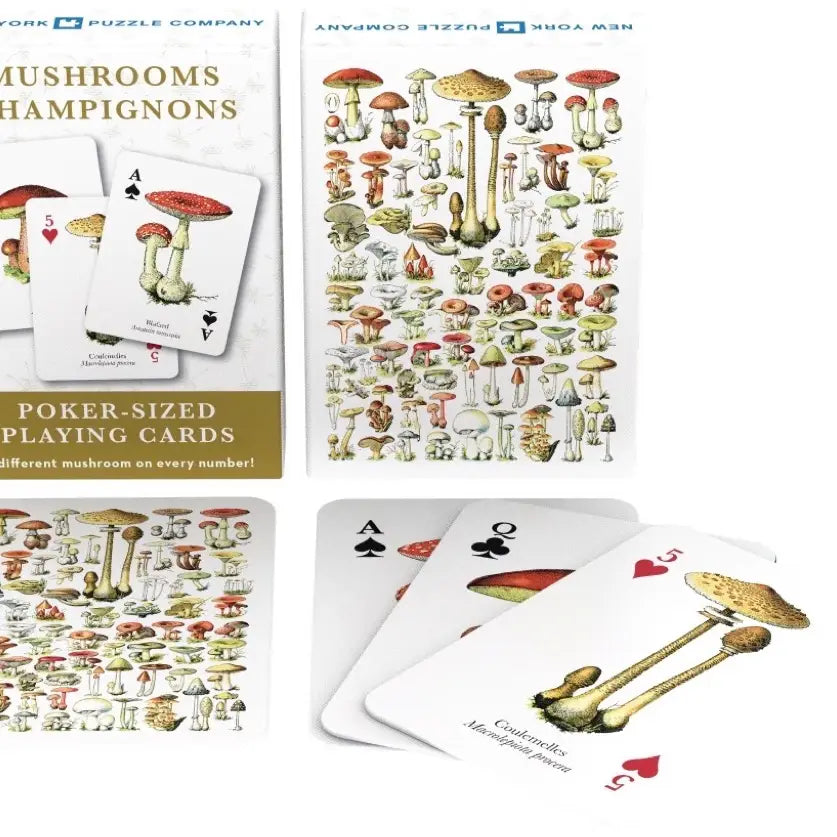 Mushroom playing cards