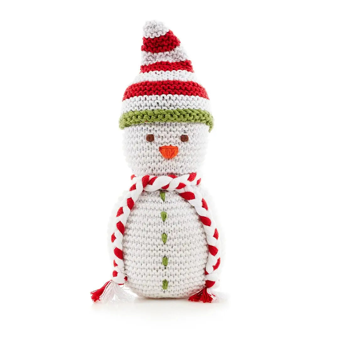 Handmade Snowman Rattle