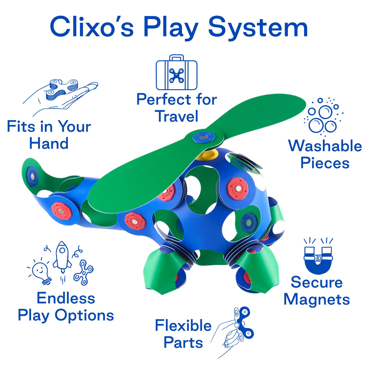Clixo Crew Pack - Blue Green
