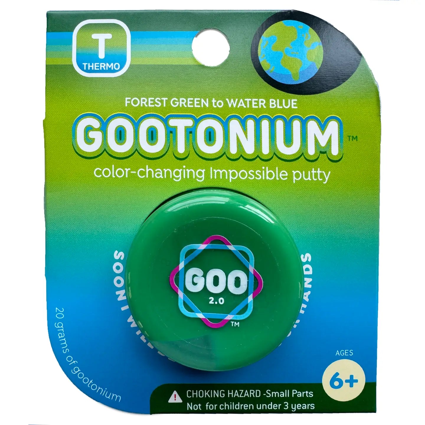 Gootonium: Thermo Forest Green To Water Blue Putty