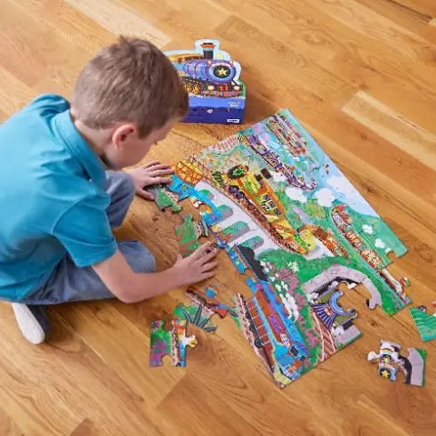 36-Piece Shaped Box Puzzle - All Aboard