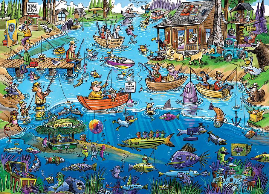 Doodletown: Gone Fishing 1000pc