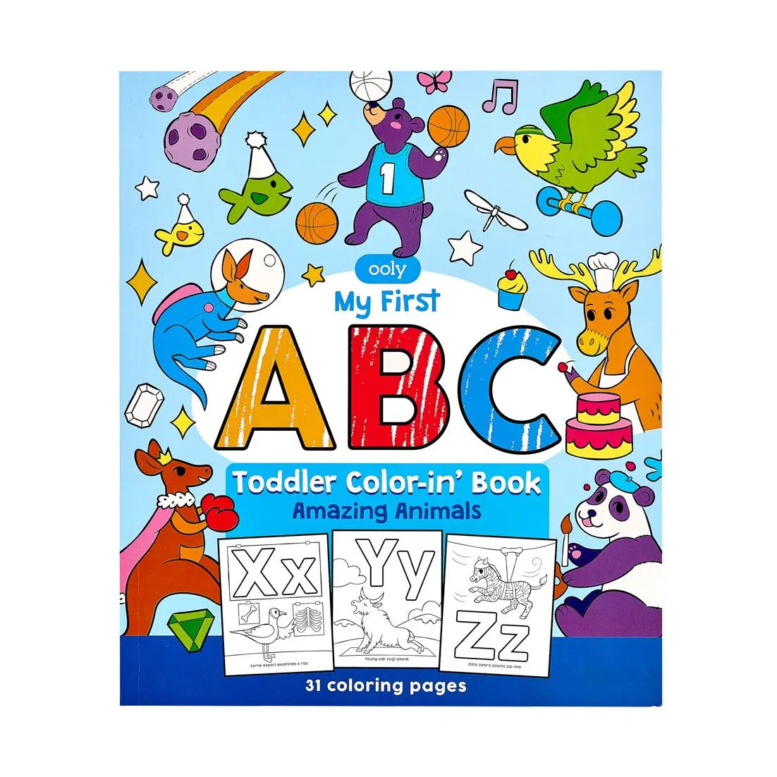 Abc: Amazing Animals Toddler Coloring Book