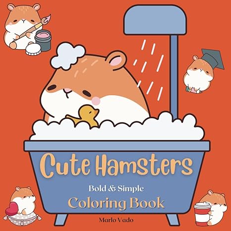 Cute Hamsters Coloring Book