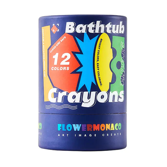 Flower Monaco Bathtub Crayons - 12 colors