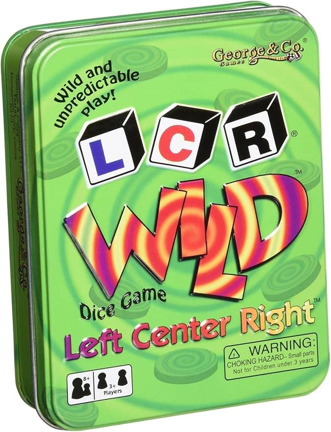 LCR Wild - Classic Game in Colorful Tin