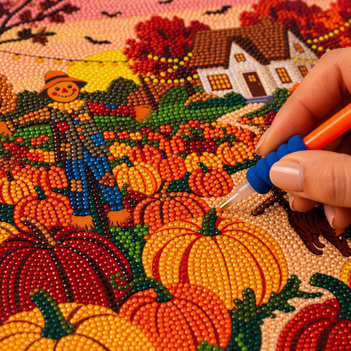 Fall Diamond Art Kit - Pumpkin Patch