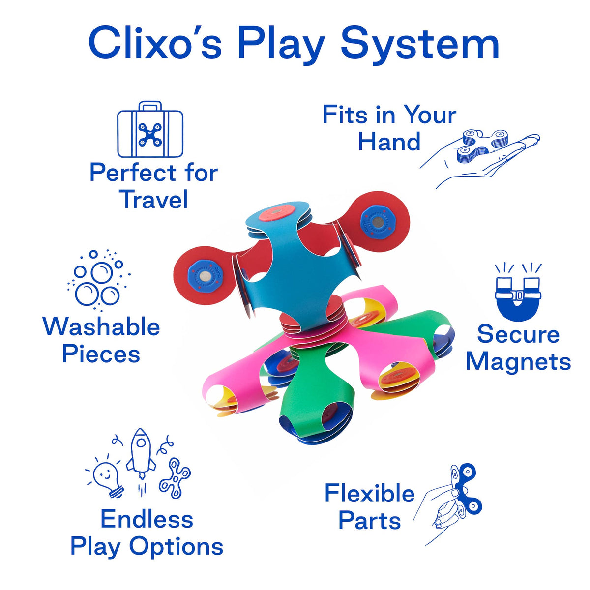 Tiny & Mighty Rainbow Clixo Pack