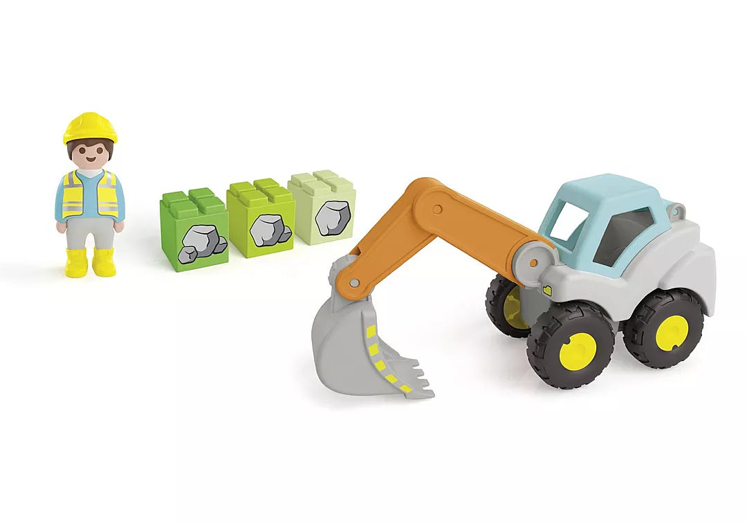 Playmobil 1.2.3 Shovel Excavator