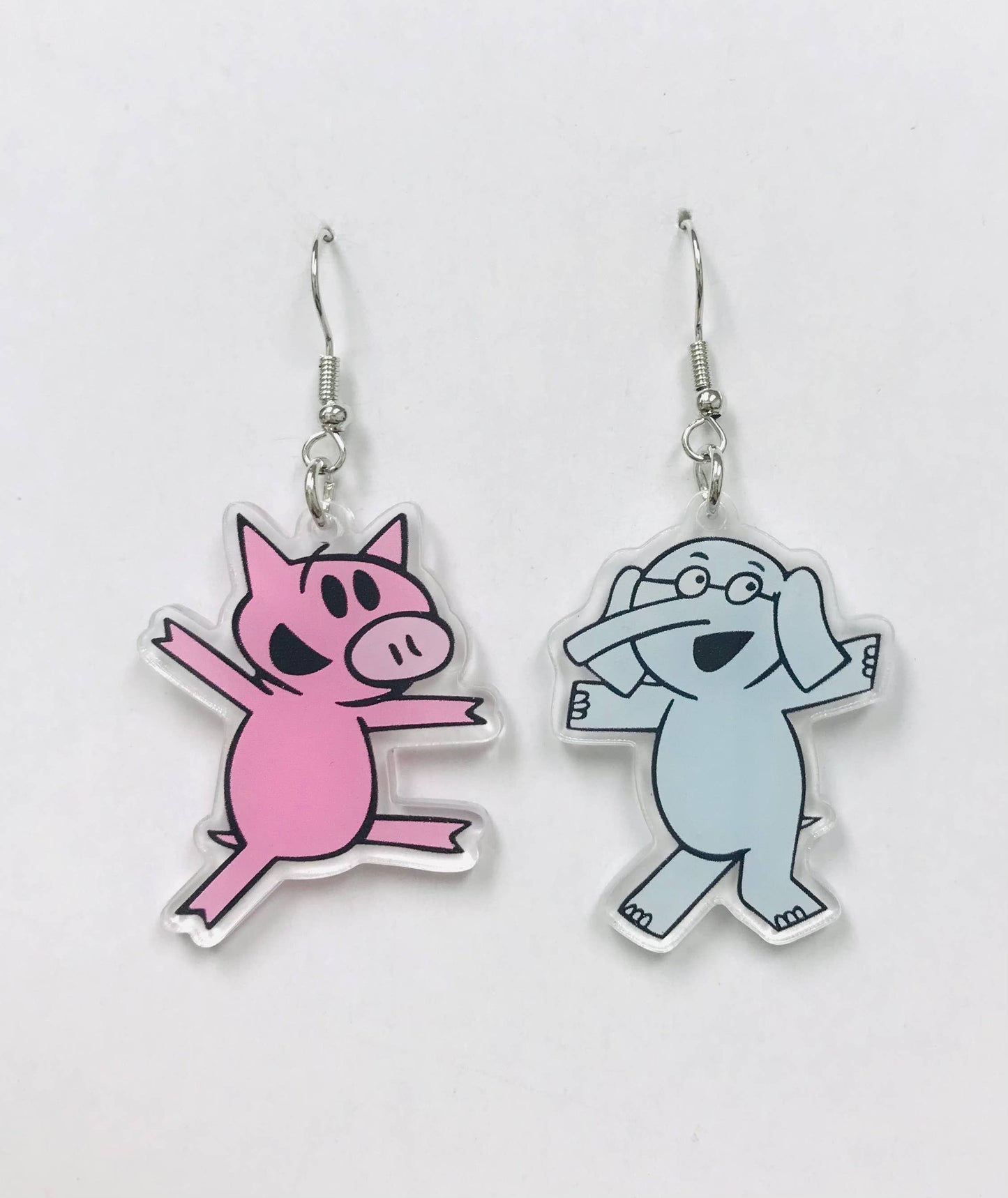 Piggie & Elephant Earrings