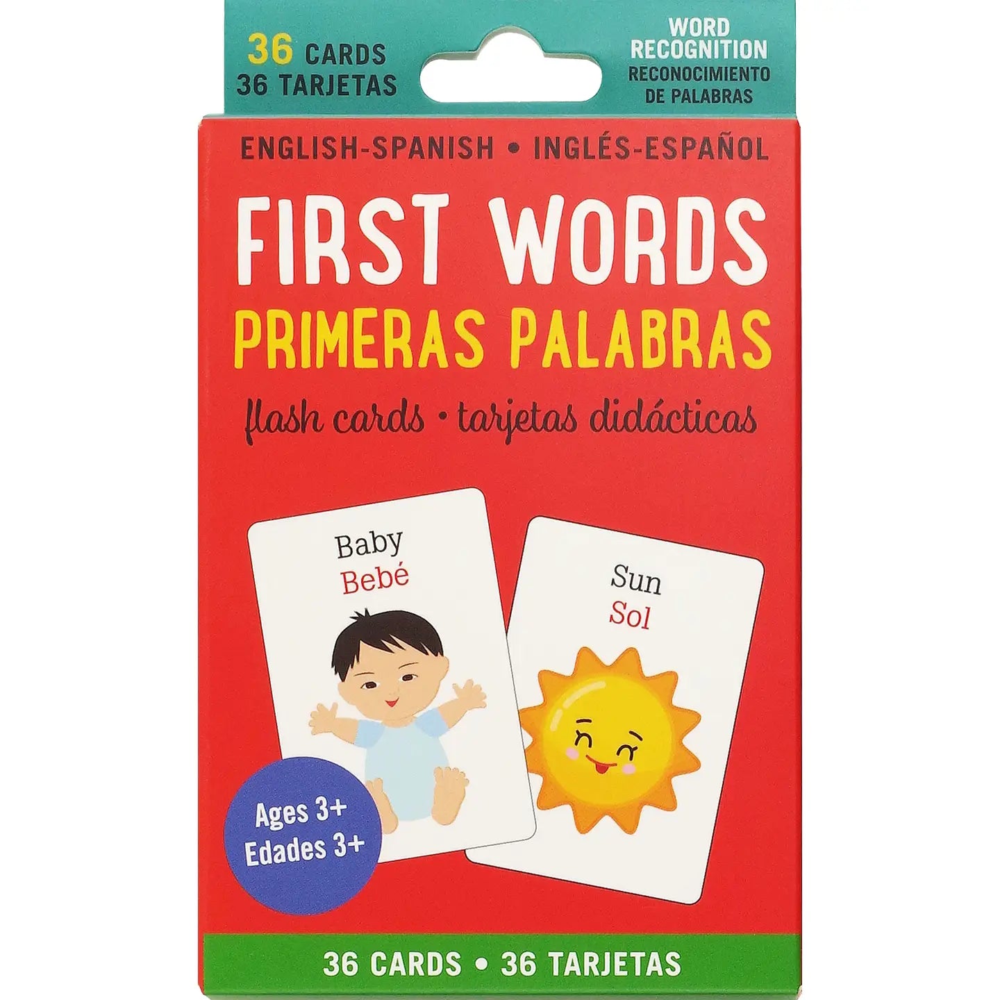 Bilingual English-Spanish First Words Flash Cards