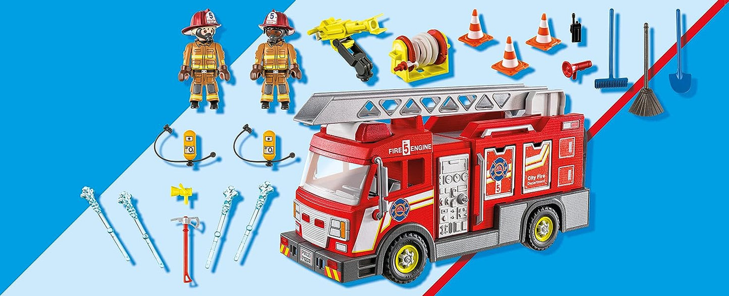 Fire Truck with Flashing Lights