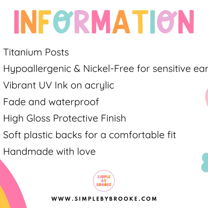 Blue Snowflake Stud Earrings