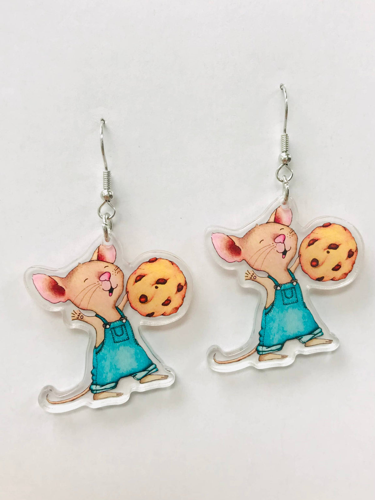 Mouse Book Character Earrings