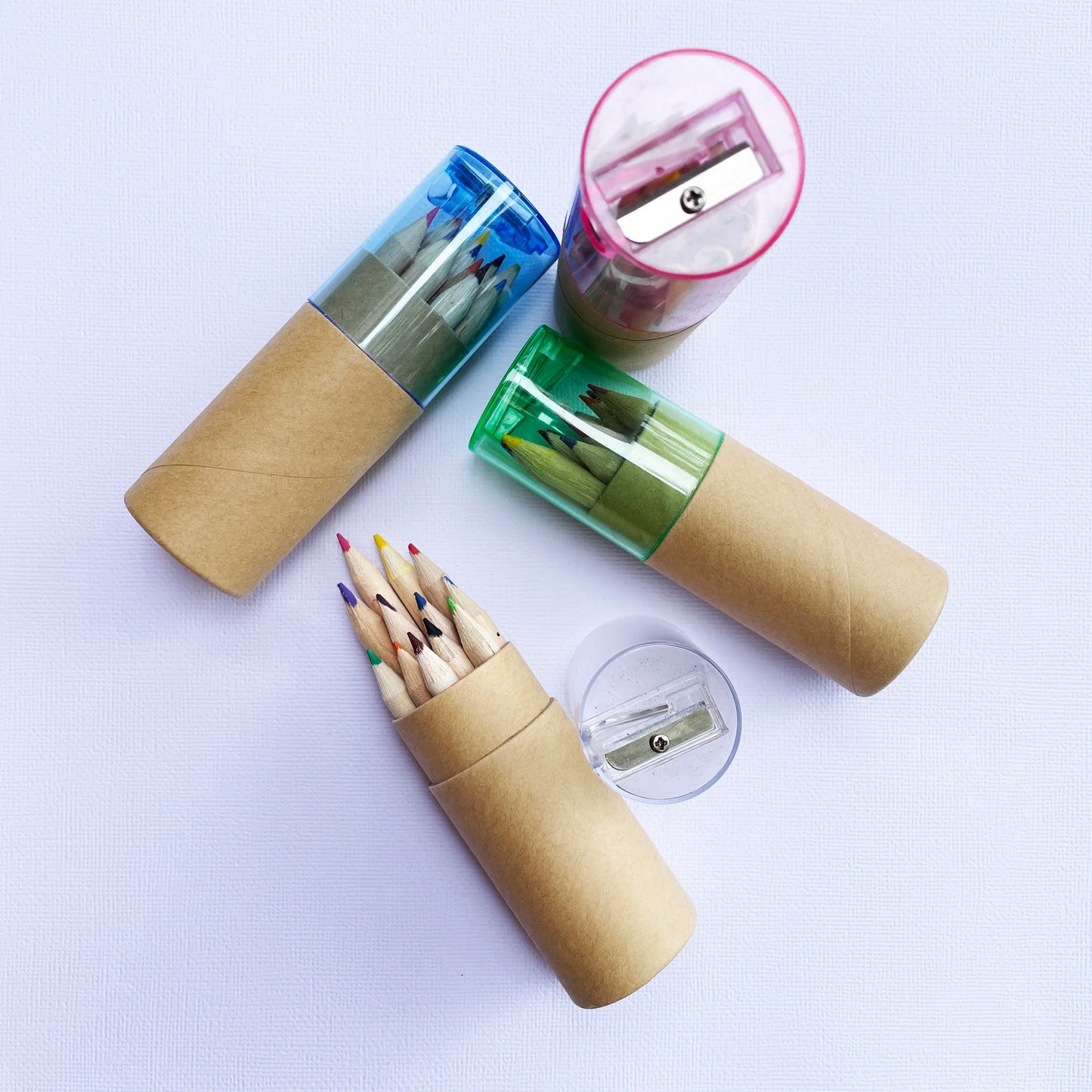 Mini Travel Colored Pencils w/ Sharpener