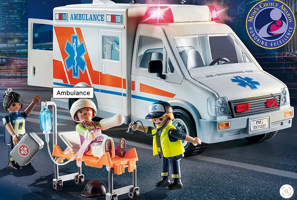 Ambulance with Lights and Sound