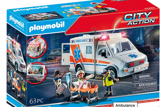 Ambulance with Lights and Sound