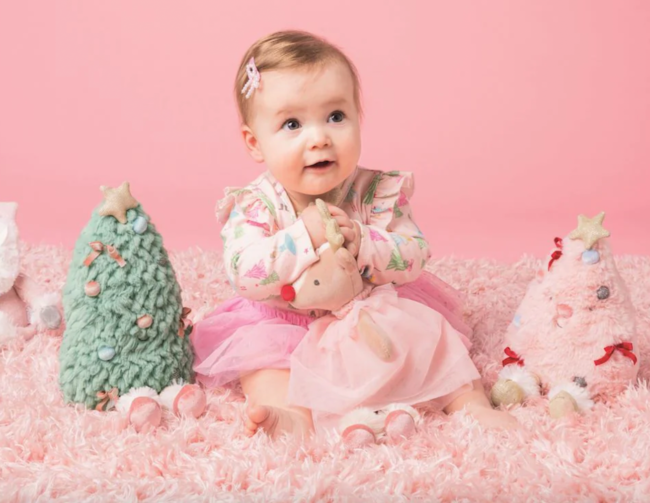 Pink Plush Holiday Tree