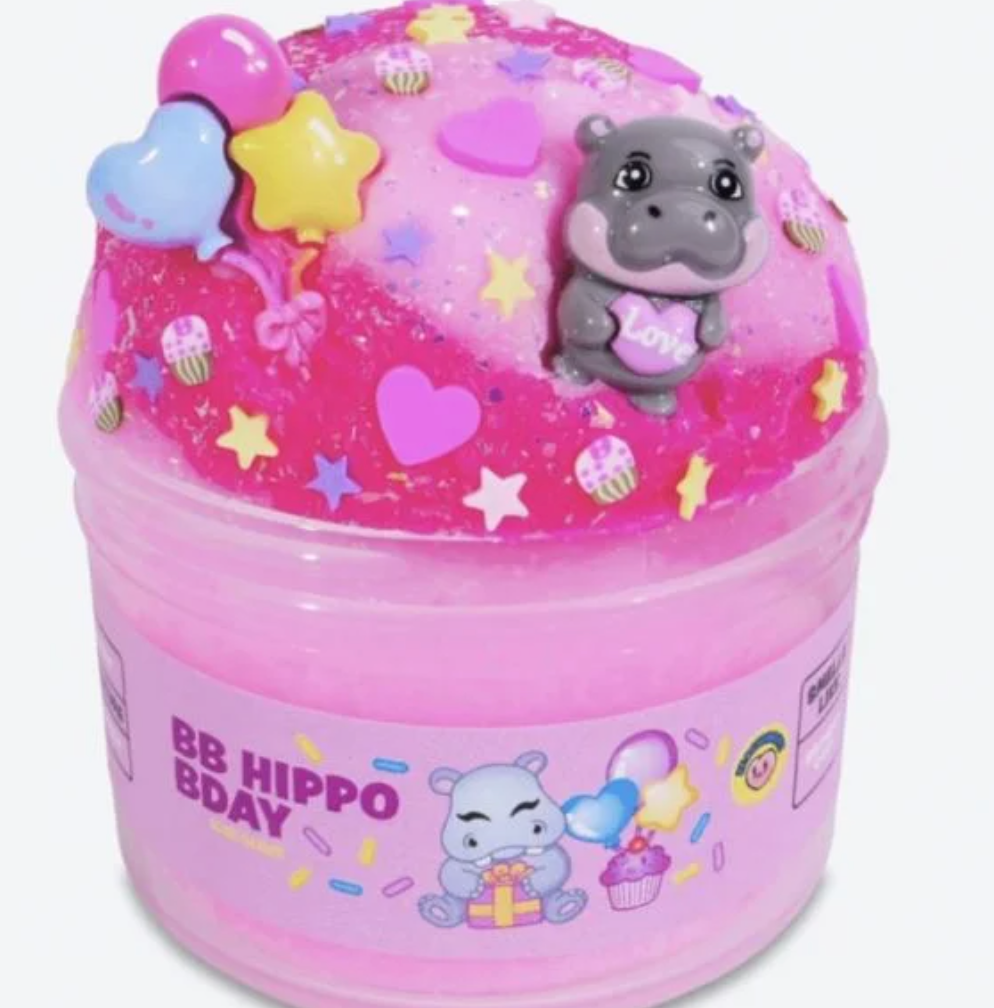 BB Hippo Bday Peachybbies Icee Slime