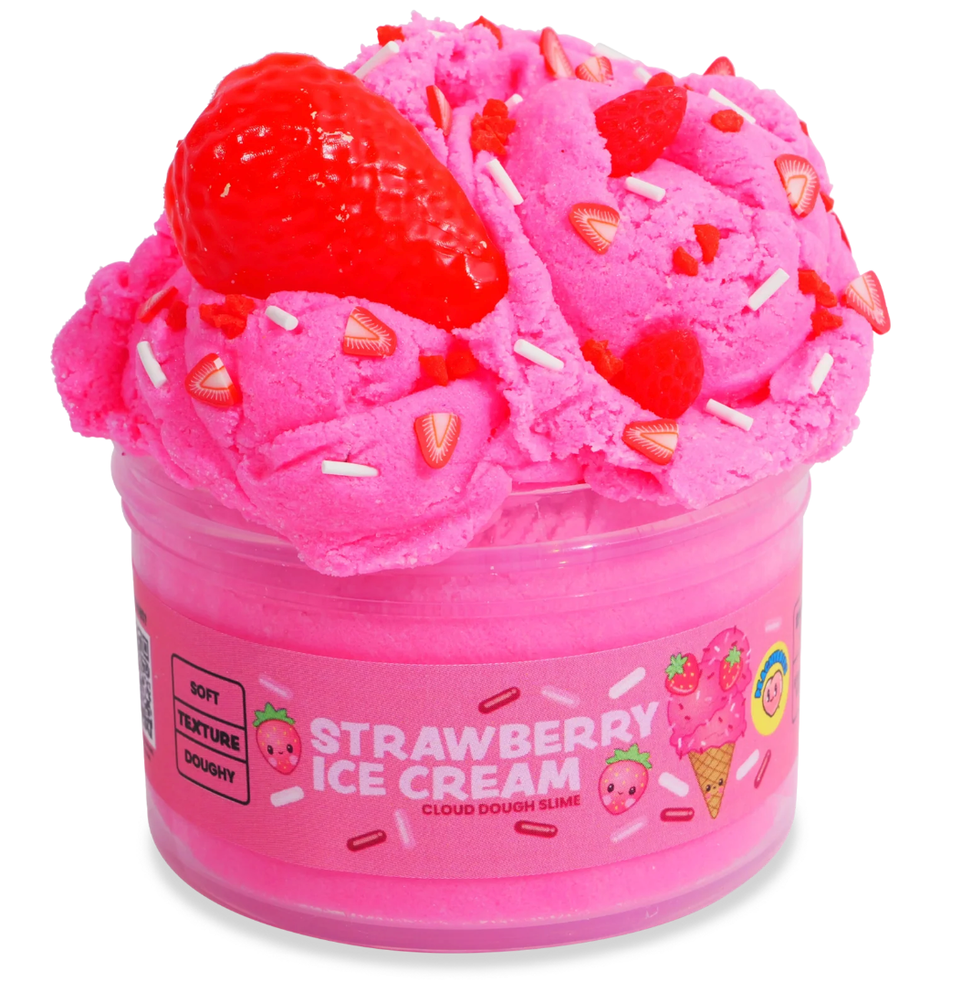 PeachyBbies Strawberry Ice Cream Slime