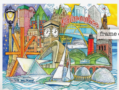 Milwaukee Mash Up Puzzle 1000 pc (James Steeno)