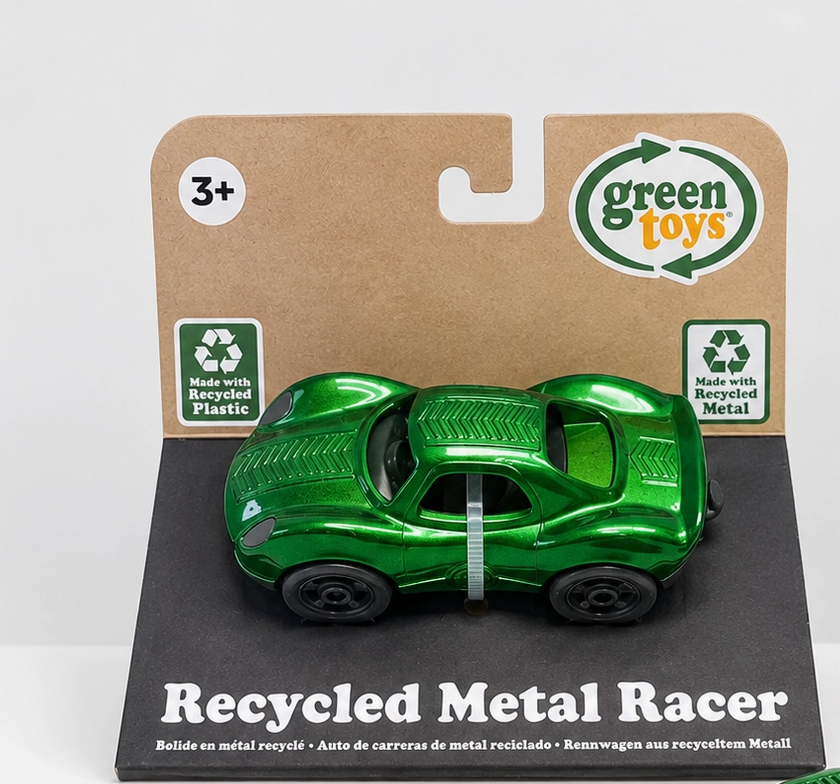 Recycled Metal Alloy Racer - Green