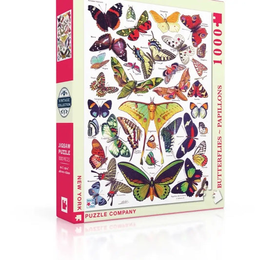 Butterflies ~ Papillons - 1000 Piece Jigsaw Puzzle