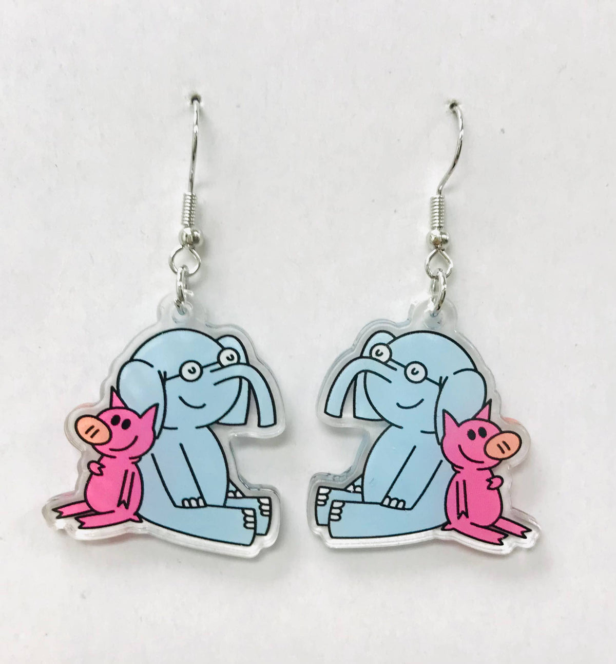 Elephant & Piggie Book Character Earrings