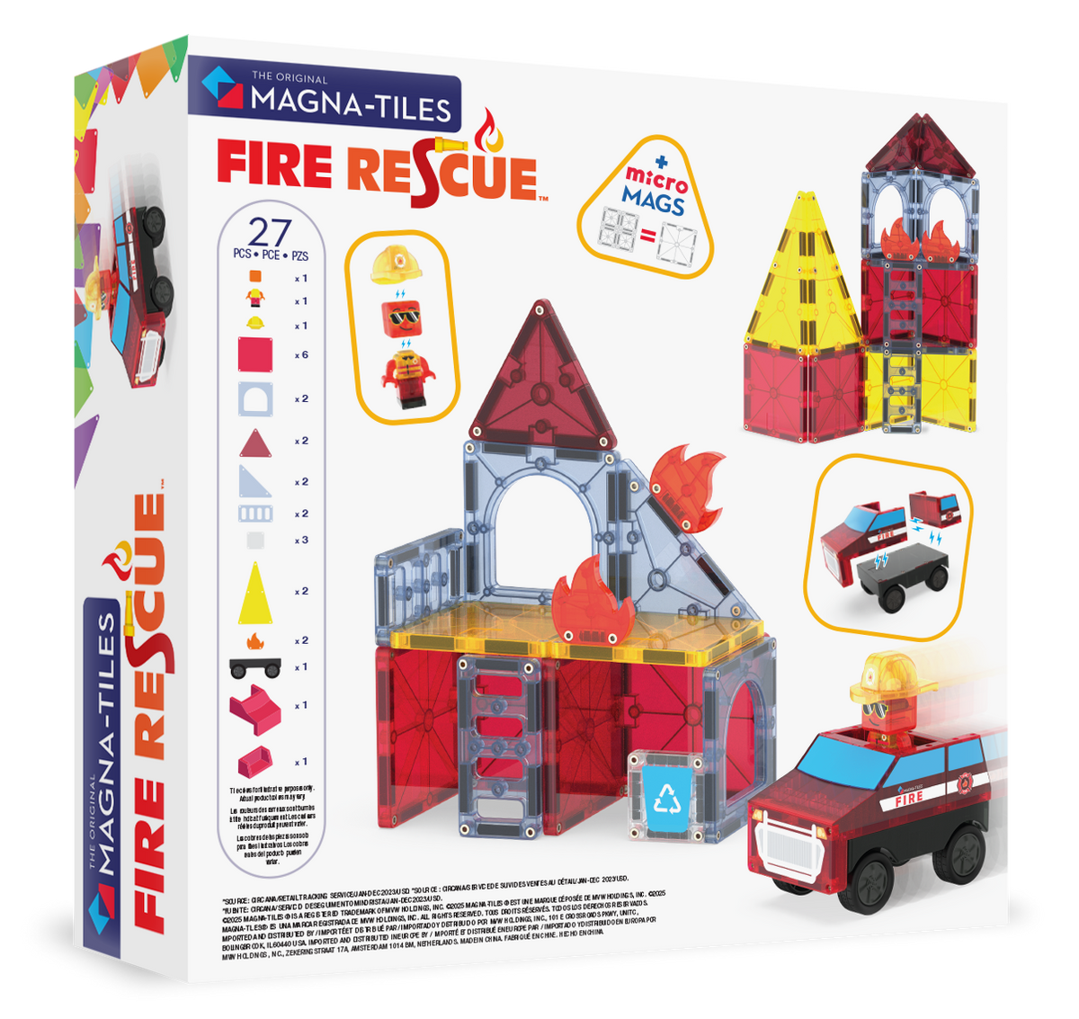 Magna-Tiles Fire Rescue 27-Piece Set