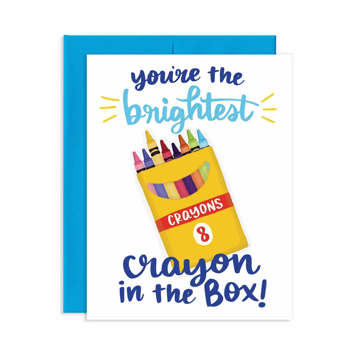 Brightest Crayon Graduation Greeting Card
