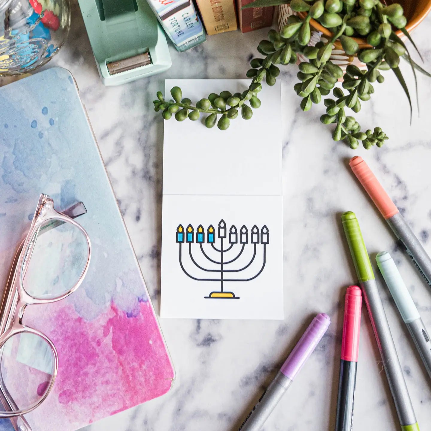 Happy Hanukkah Easy Tear Mini Coloring Book