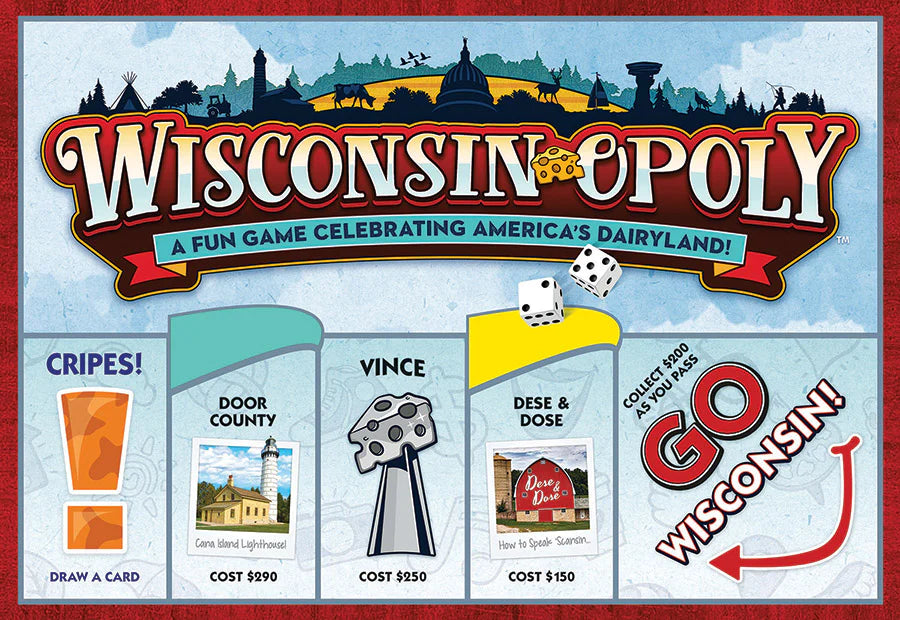 Wisconsin-Opoly Board Game