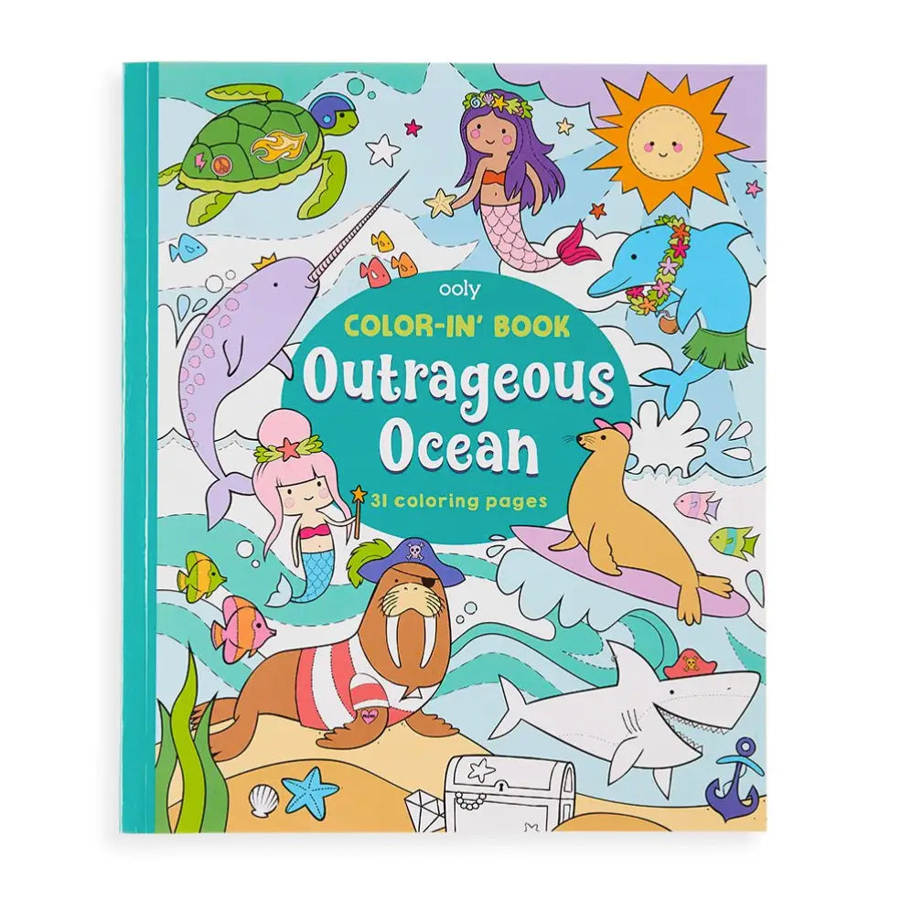 Outrageous Ocean Color-in' Book