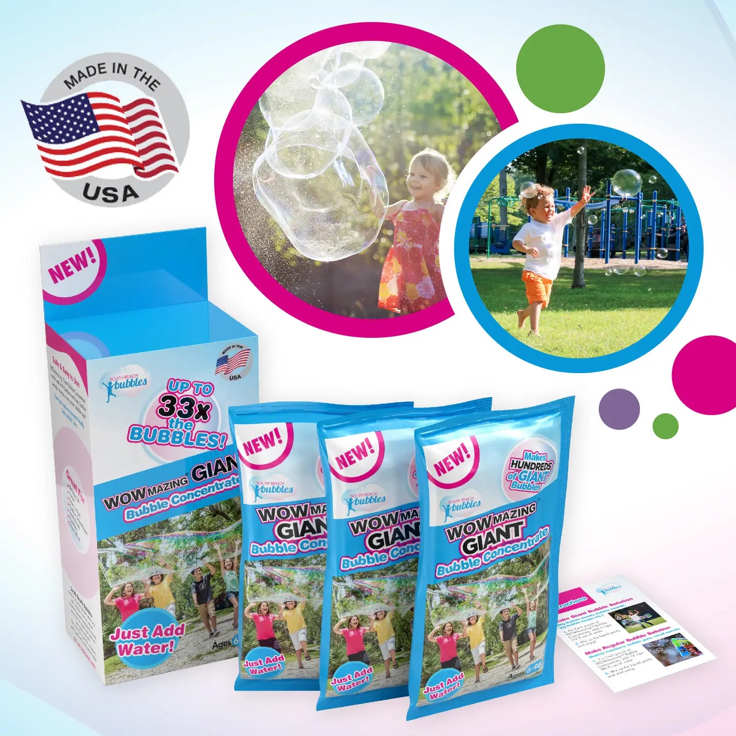 Wowmazing Giant Bubble Concentrate Refill (3-pack)