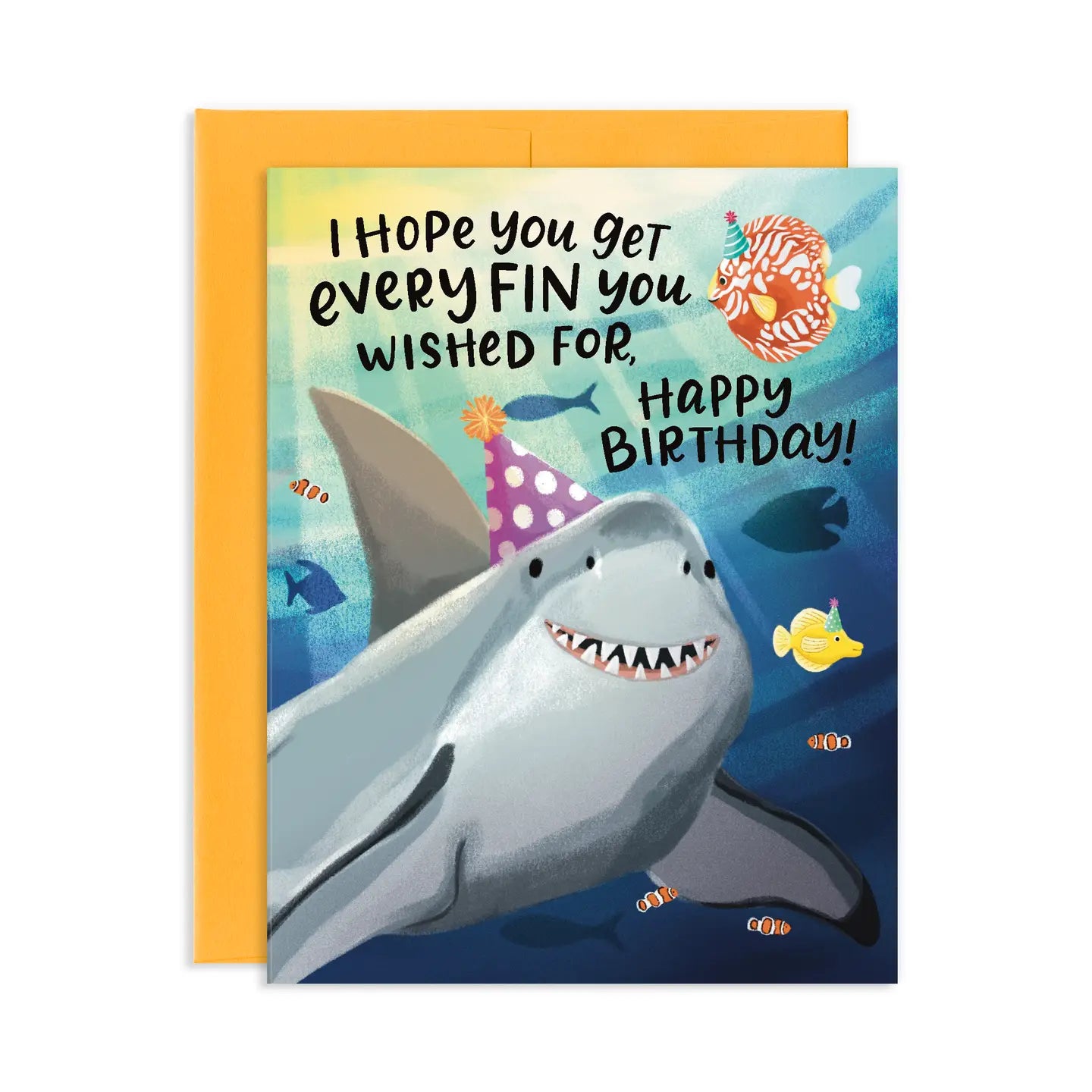 Everyfin You Wished For Shark Birthday Greeting Card