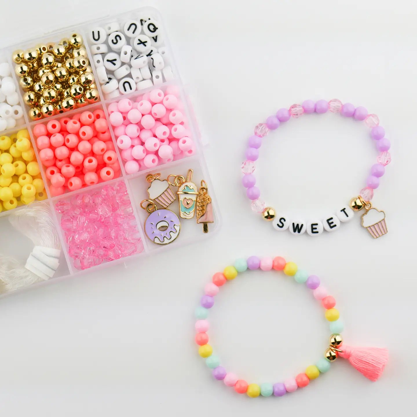 Sweet Treat Diy Stretchy Bracelet Craft Kit Candy Shop Gift