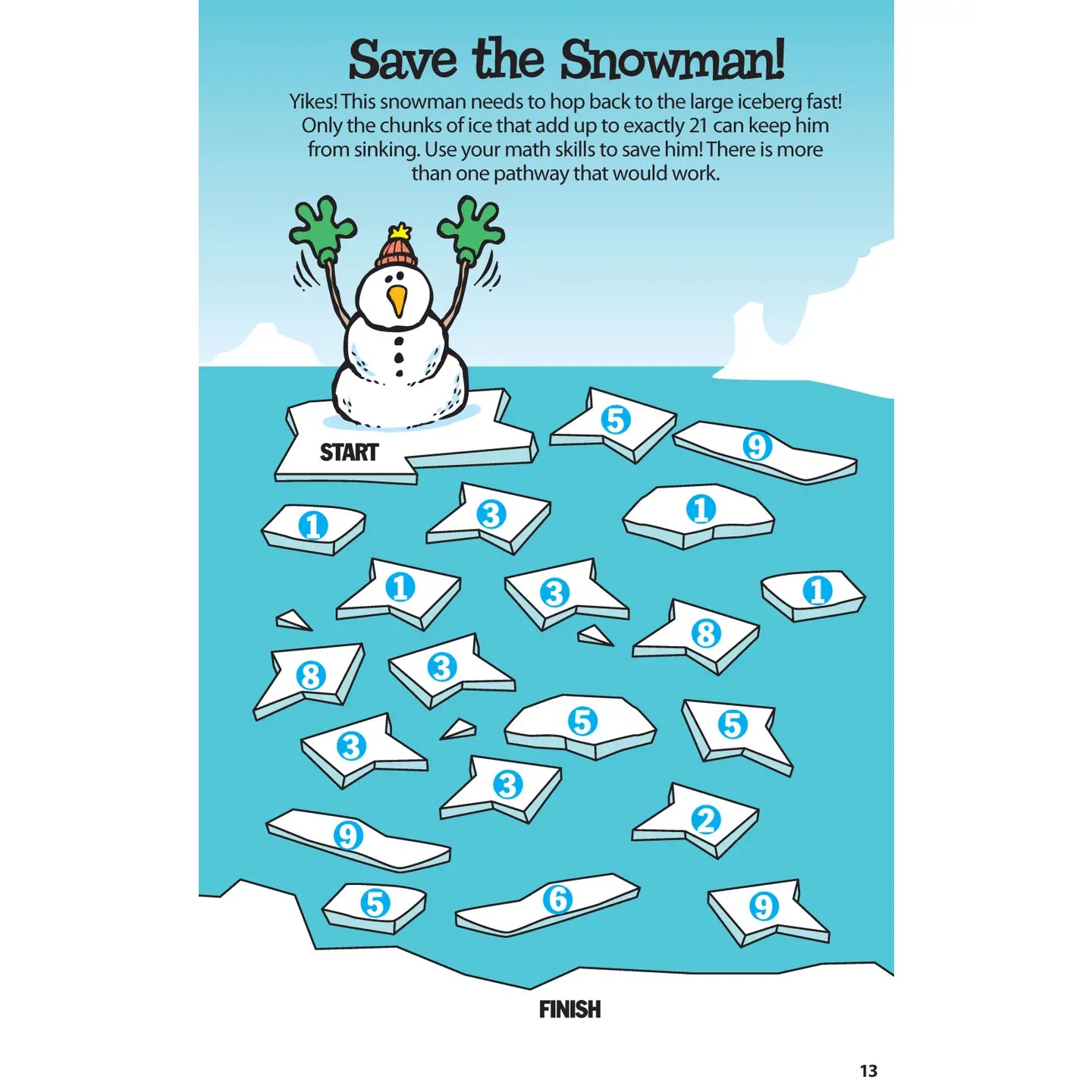 Sensational Snow Day Puzzles For Kids Activity Book