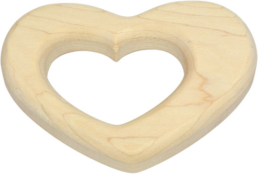 Maple Teether, Heart