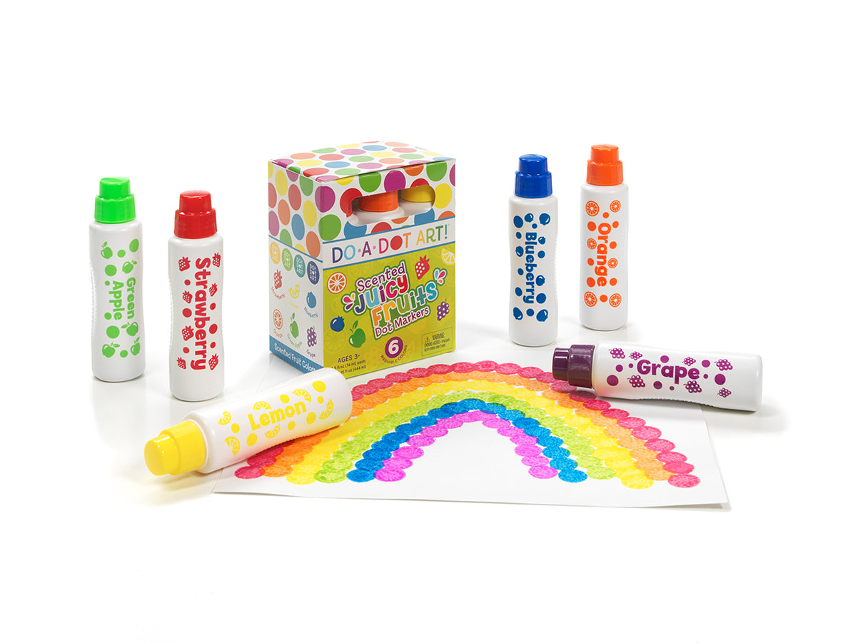 Juicy Fruits Scented 6 Pack Dot Markers
