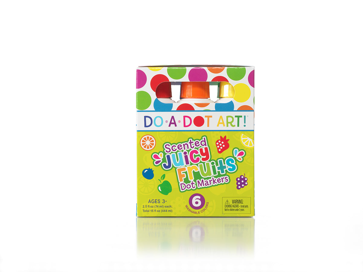 Juicy Fruits Scented 6 Pack Dot Markers