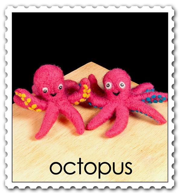 Octopus Needle Felting Kit