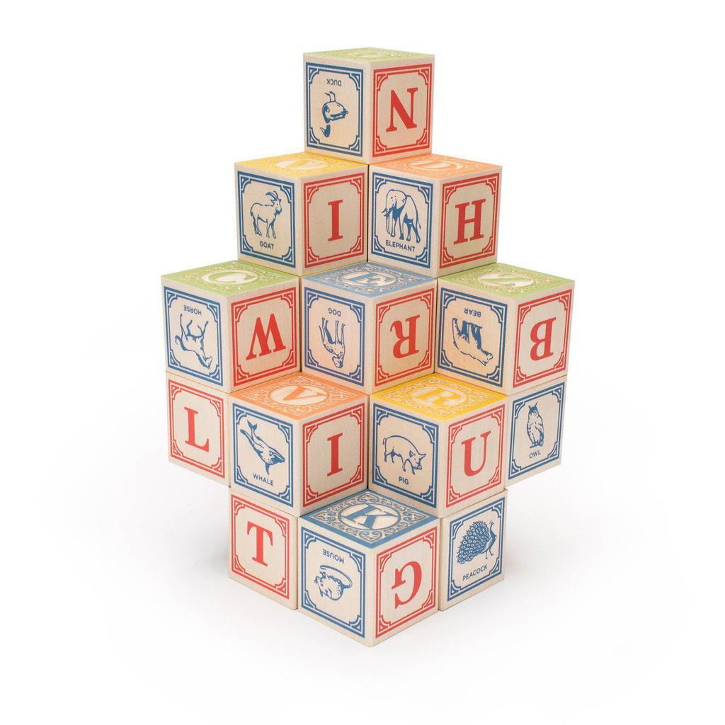 Classic ABC Blocks with Canvas Bag