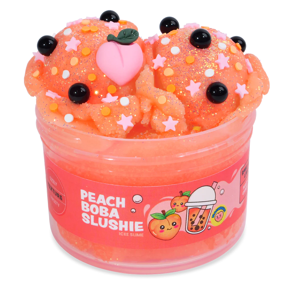 Peach Boba Slushie Slime