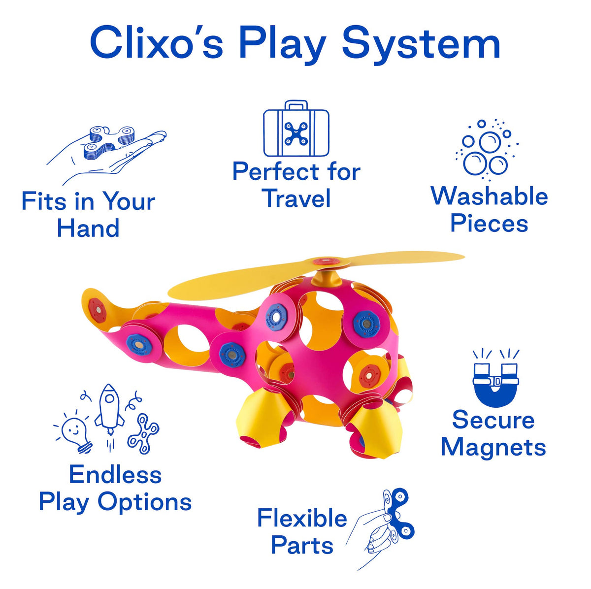 Clixo Crew Pack - Pink Yellow