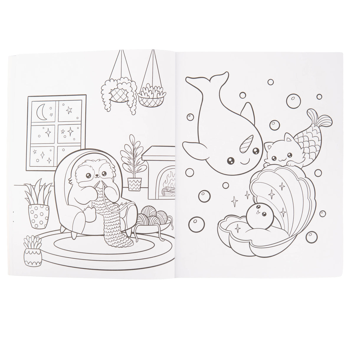Totally Awesome Too Cute Coloring Book with Stickers