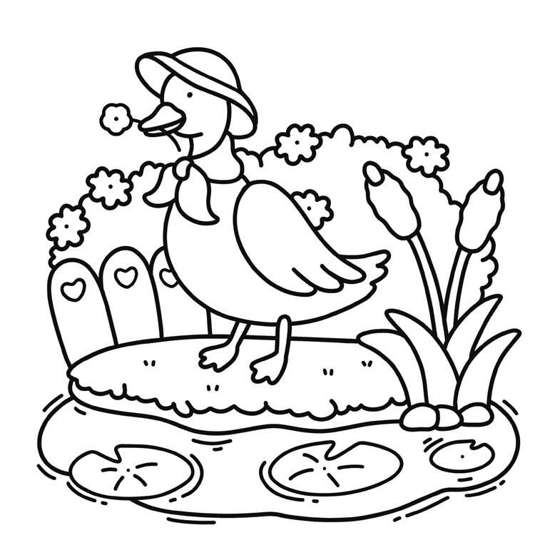 Garden Corners: Bold and Easy Coloring Book