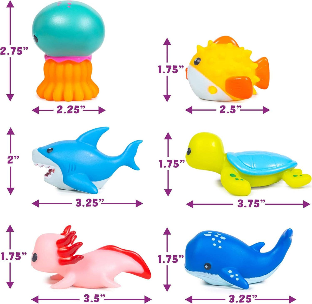 Tub Works® Under the Sea™ Light Up Bath Toys