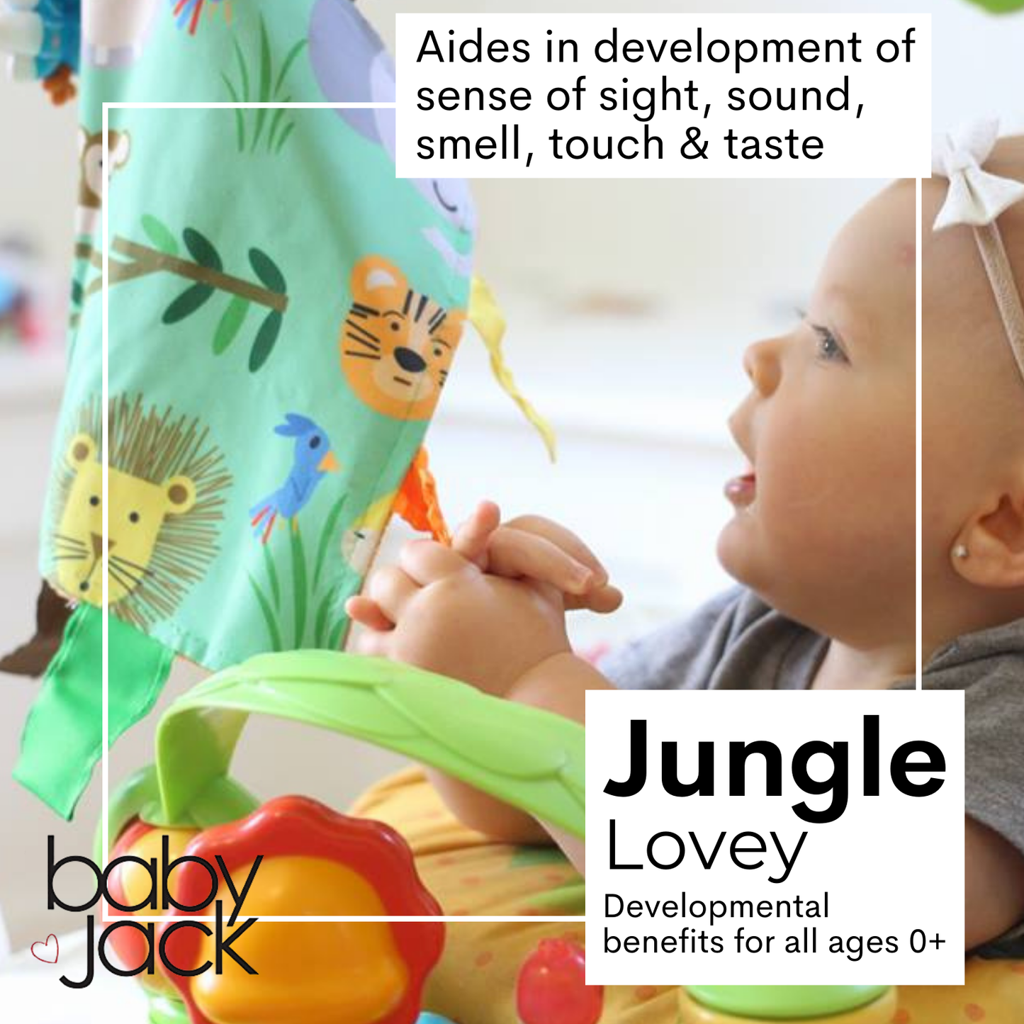 Jungle Zoo Crinkle Tag Square 8x8